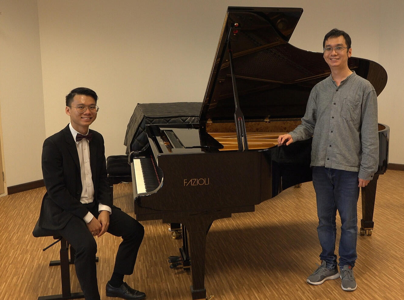 Recording session of National Day by Singaporean composer Wang Chenwei